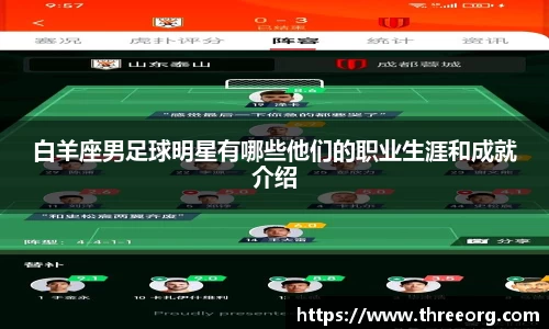 白羊座男足球明星有哪些他们的职业生涯和成就介绍